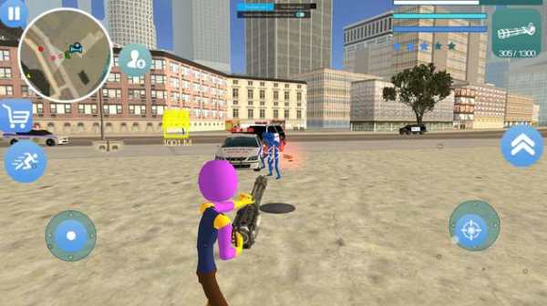 Super Thanos Stickman Rope Hero Gangstar Crime screenshot 1