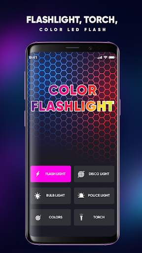 Flashlight, Torch, Color LED FLASH screenshot 1