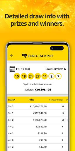 Eurojackpot Results screenshot 2