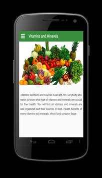 Vitamins:Functions and Sources screenshot 1
