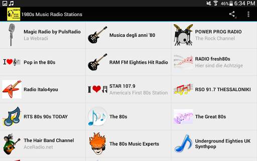 1980s Music Radio Stations screenshot 7