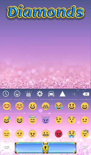 Diamonds Animated Keyboard   Live Wallpaper स्क्रीनशॉट 4
