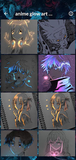 anime glow art wallpaper screenshot 5
