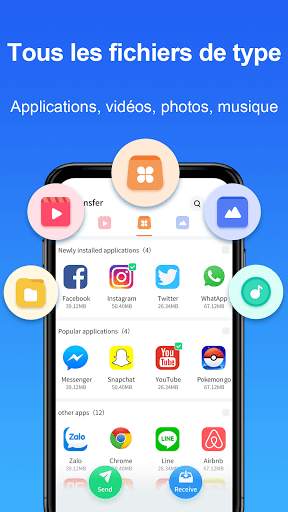 Easy Share - transfert de fichier & partager apps screenshot 1