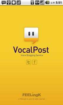 VocalPost, Voice FaceBook / TW screenshot 1