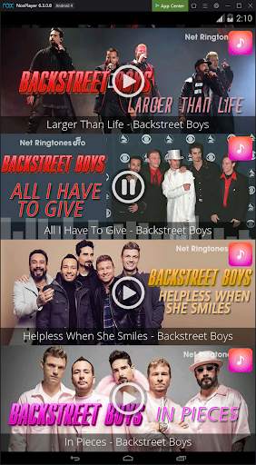 Backstreet Boys Top Famous Ringtones screenshot 3
