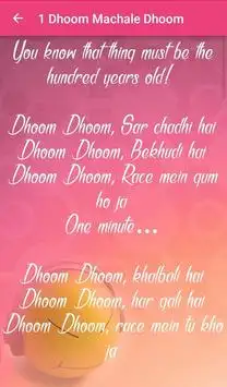 Dhoom 3 Songs Lyrics screenshot 3