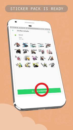 Motorbike Rider Sticker for WhatsApp Messenger screenshot 4