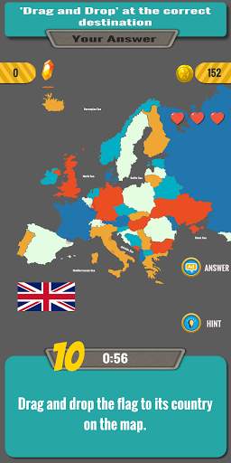 Know Europe Map Quiz Game. Europe countries quiz. screenshot 2