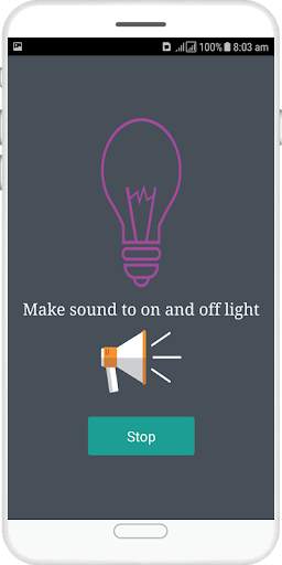 Flashlight on Clap and Voice screenshot 2