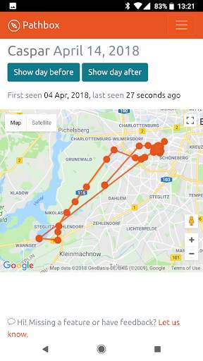 Pathbox - anonymous location tracking and sharing screenshot 4