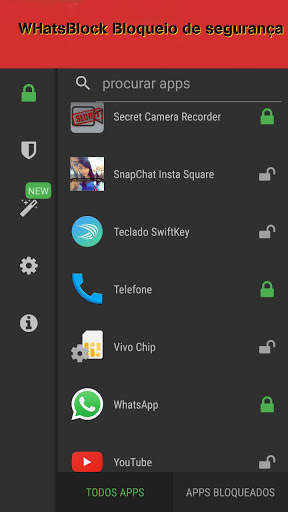 Bloquear Whats e Chat Bloqueio de Apps Privacidade screenshot 1