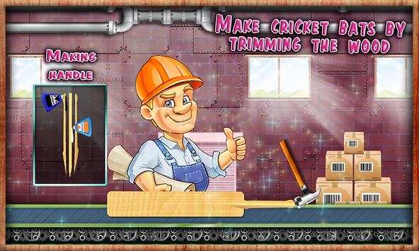 Cricket & Baseball Bat Factory – Maker Simulator screenshot 4