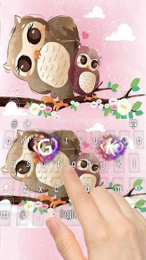 Cute Owl Love keyboard🦉 स्क्रीनशॉट 2