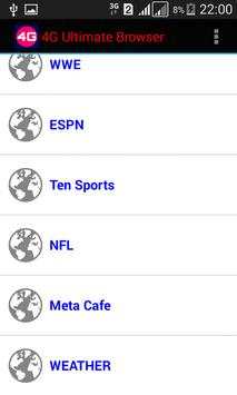 4G Ultimate Browser screenshot 2