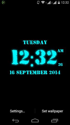 Super Digital Clock Live Wallpaper screenshot 4