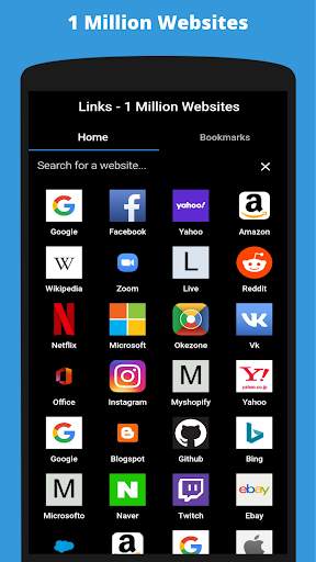 Links Browser - 1 Million Websites screenshot 1