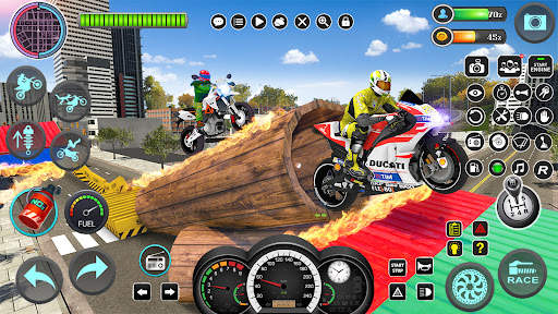 Mega Ramp Bike Stunts Games 3D screenshot 7