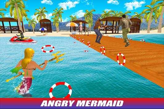 Angry Mermaid Attack Ocean Simulator screenshot 3