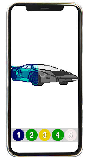 Racing Cars Pixel Art Coloring скриншот 4
