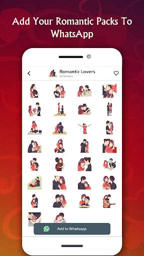 Romantic Stickers for WhatsApp screenshot 4