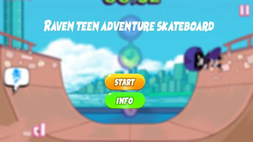 Raven and teen skateboard titans adventure games screenshot 1