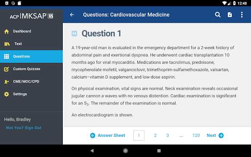 MKSAP 18 screenshot 3