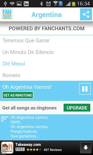 Argentina World Cup 2014 Songs screenshot 6