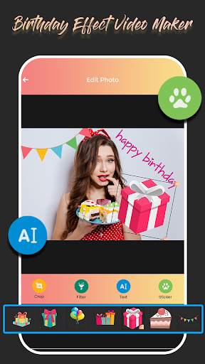 Birthday Effect Video Maker screenshot 4