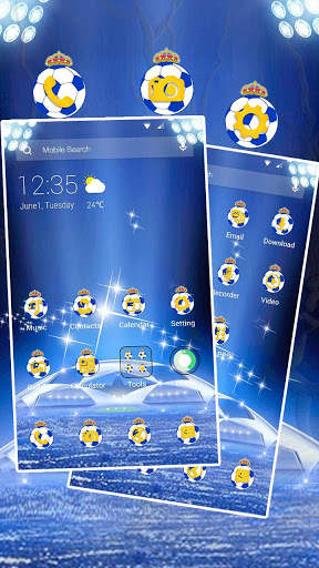 Football Blue APUS Launcher Theme screenshot 4