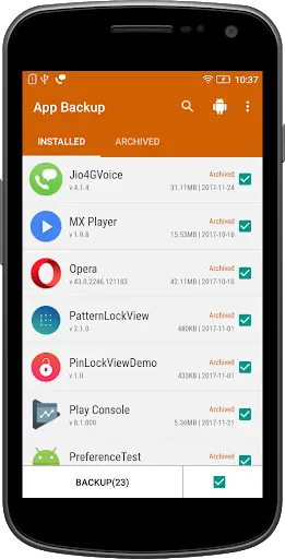 App backup & restore - Apk backup screenshot 2