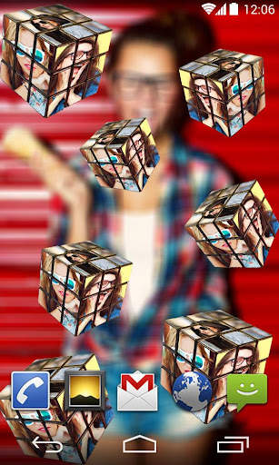 3D Photo Cube Live Wallpaper screenshot 1