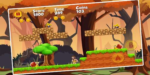 Caveman Adventure : Jungle World Run screenshot 6