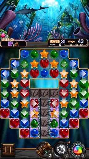 Jewel Poseidon : Jewel Match 3 screenshot 1