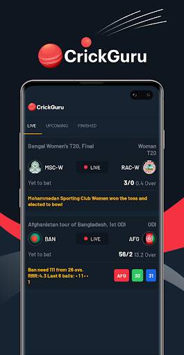 CrickGuru - Cricket Live Score screenshot 2