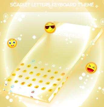 Scarlet Letters Keyboard Theme screenshot 2