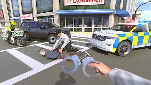 Police Car Driving Motorbike screenshot 17