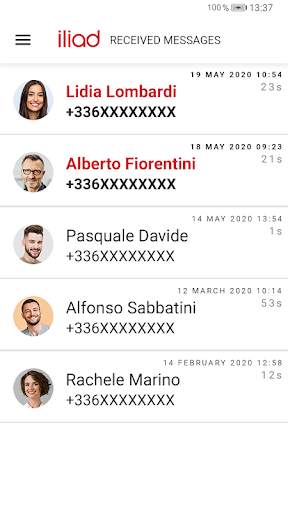 Iliad Visual Voicemail screenshot 2