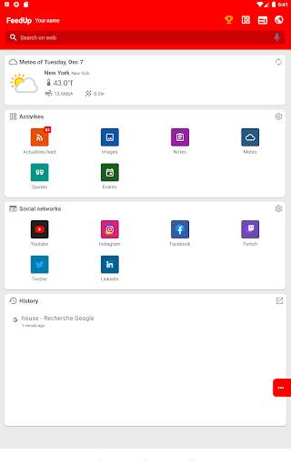 FeedUp browser & content mixer screenshot 1