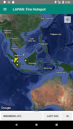 LAPAN: Fire Hotspot screenshot 1