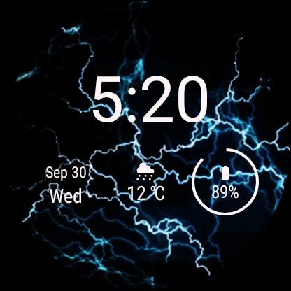 Electric Energy Watch Face - Wear OS Smartwatch screenshot 7