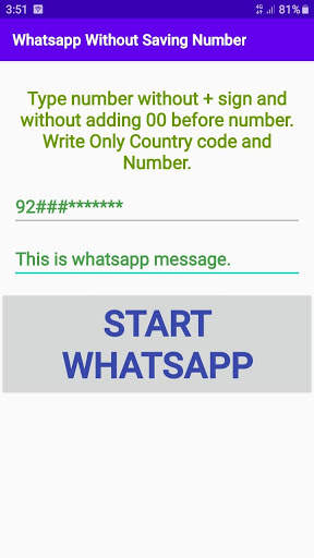 Calls Messages without saving numbers on whats-app screenshot 3