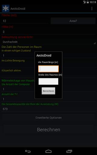 Klimaanlage berechnen BTU screenshot 9