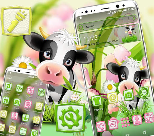 Cartoon Cow Launcher Theme screenshot 2