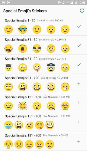Special Emojis 200 Stickers for WhatsApp screenshot 1