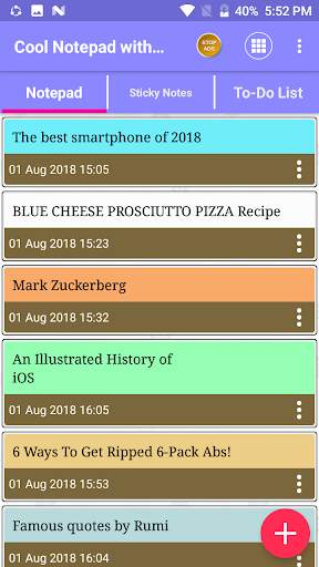Cool Notepad Rich Text Editor to Write Fancy Notes screenshot 4