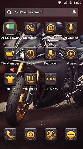 Motorbike APUS Launcher  theme screenshot 2