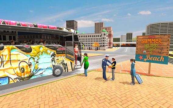 Beach Taxi Bus Driving Simulator screenshot 1