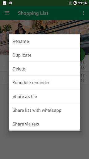 Shopping list app free screenshot 2