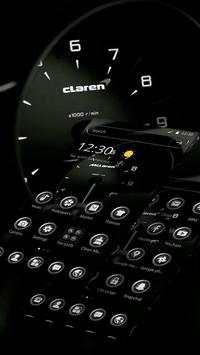 Black Racing Car Speedometer Theme screenshot 1